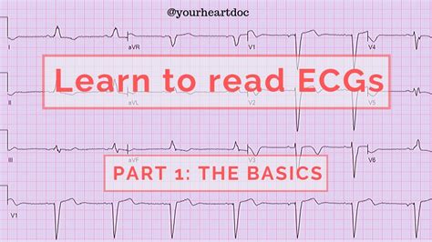 How To Read An Ecg Ekg Part 1 The Basics Of Understanding An