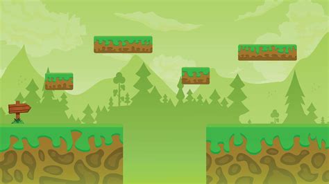2d Game Art Natural Landscape For Games Mobile Applications And Computers Game Background