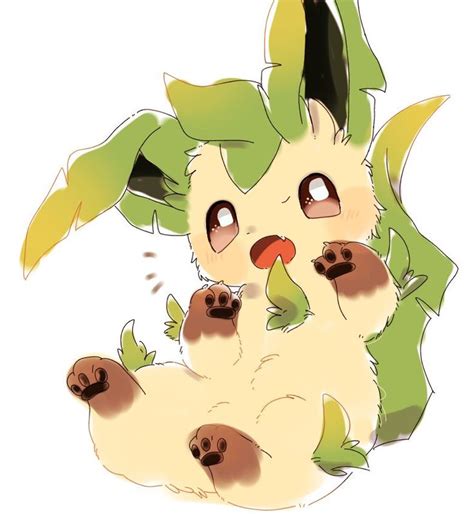 Extremely Cute Leafeon Pokemon Eevee Evolutions Pokemon Drawings