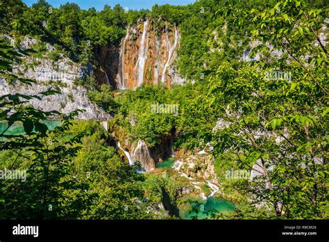 Sastavci Waterfall Plitvice Lakes National Park Lika Plješivica