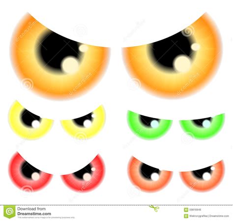 Set Of Happy Halloween Spooky Scary Eyes Eyeballs Iris