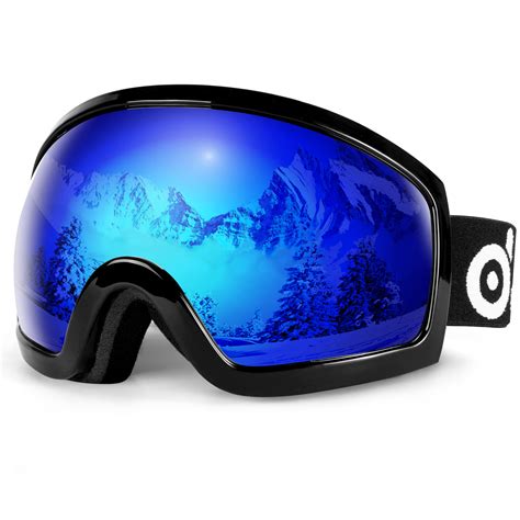 Odoland Snow Ski Goggles S2 Double Lens Anti Fog Windproof Uv400