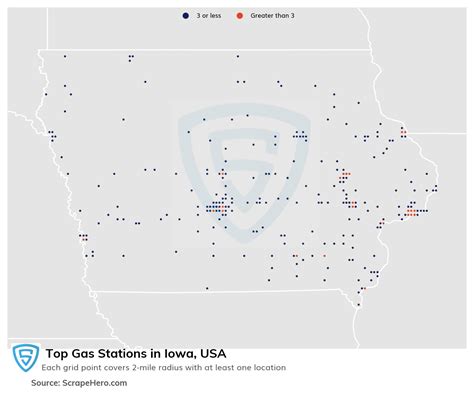 List Of All Top Gas Stations Locations In Iowa Usa Scrapehero Data Store
