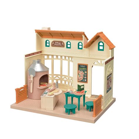 Calico Critters Village Pizzeria Playset Over 30 Accessories Walmart