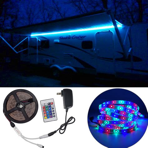 Rv Led Camper Awning Boat Light Set Wir Remote 44 Key Rgb 8 3528