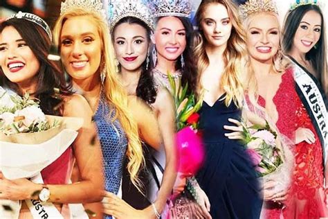 the representatives of australia to various international pageants miss universe australia