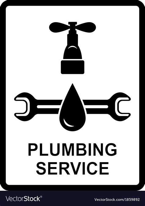 Icon Of Plumbing Service Royalty Free Vector Image