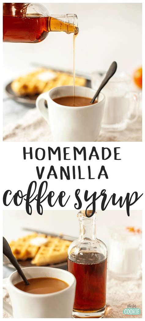 Homemade Vanilla Coffee Syrup Or Pancake Syrup The Fit Cookie