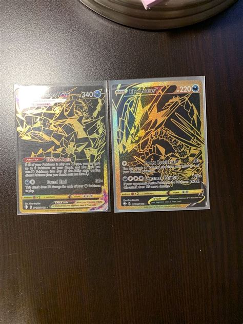 Mavin Pokemon Eternatus Vmax And Eternatus V Gold Shiny Shining Fates