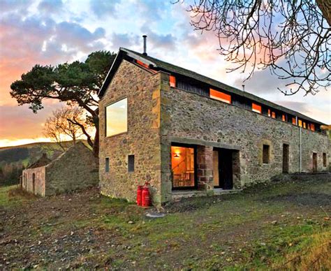 Modern Scottish Retreat Is Disguised As An Old Stone Mill