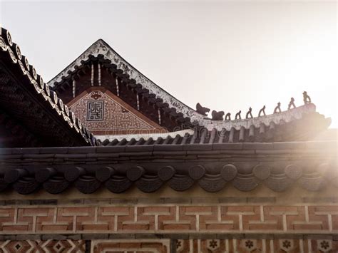 Korean Traditional Roof Gyeongbokgung Palace Stock Photo Image Of