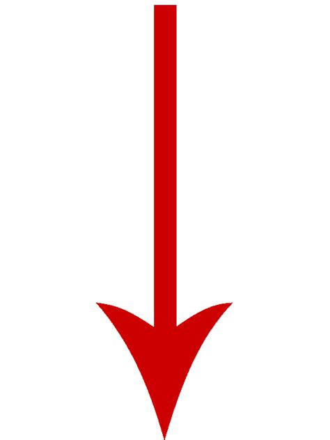 Arrow Clip Art Red Arrow Down Png Download 600800 Free