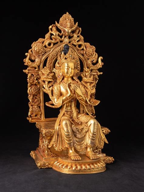 High Quality Maitreya Buddha Statue From Nepal Made From Bronze