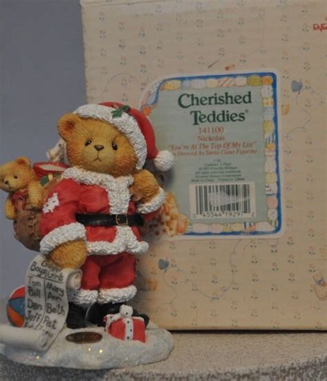 Cherished Teddies Nickolas 141100 Youre At The Top Of My List