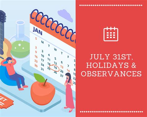July 31st 2023 Holidays And Observances