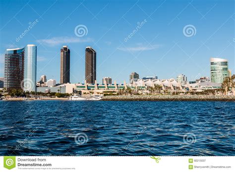 San Diego Convention Center And Hotels On Waterfront Editorial