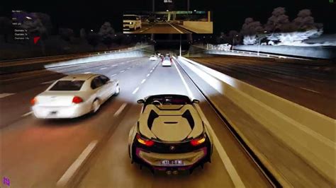 Swerving Through Traffic In A Liberty Walk Bmw I8 Assetto Corsa