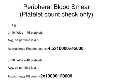 Ppt Platelet Counts Powerpoint Presentation Free Download Id6785174