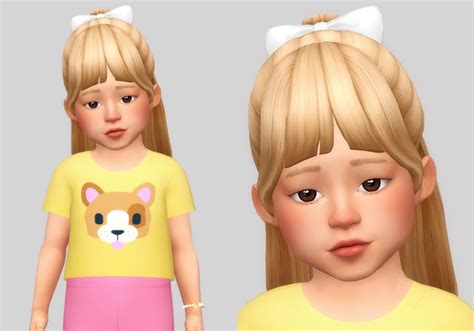 Rina Hair Casteru On Patreon In 2021 Sims Baby Sims 4 Children