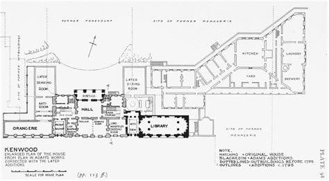 Plate 98 Ken Wood Plan Of The House Kenwood House House Floor Plans Kenwood