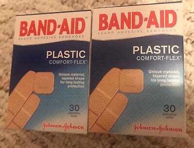 Lot 5 Boxes 150 Band Aid Plastic Strips Adhesive Bandages Assorted 30