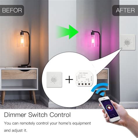 Interruptor Inteligente Con Módulo Dimmer Wifi Ionoff Automatización De Casas Smart Home