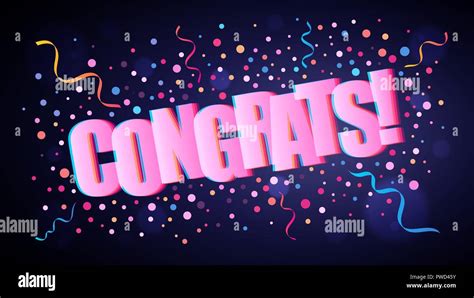 Congratulations Word Stock Vector Images Alamy
