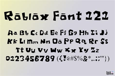 Roblox Font 121 Retrostudiounofficial Fontspace