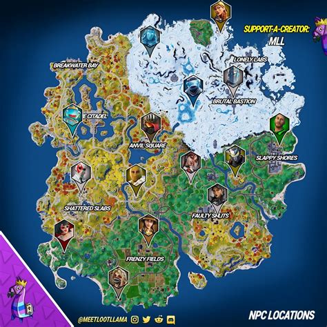All Npc Locations In Fortnite Chapter 4 Season 1 Earlygame