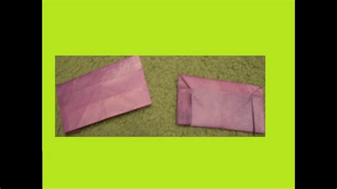 How To Make An Origami Long Envelope Youtube