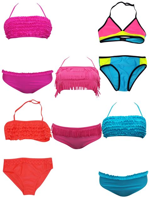 BHS - - BH5 ASSORTED Teen Bikinis - Age 7/8yrs to 15/16yrs
