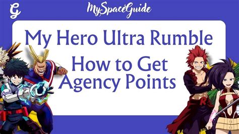 How To Get Agency Points In My Hero Ultra Rumble Youtube