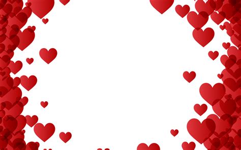 Valentines Day Heart Border Png Png Mart