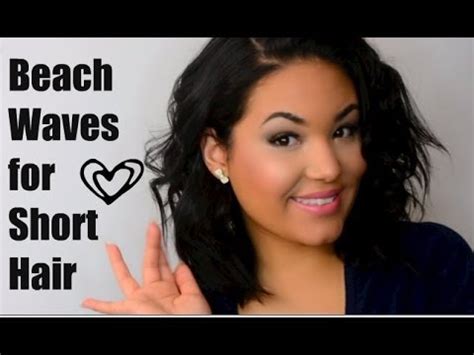 «finally uploaded a hair tutorial on how to get easy beach waves for shorter hair!! Tutorial: Beach Waves for Short Hair - YouTube