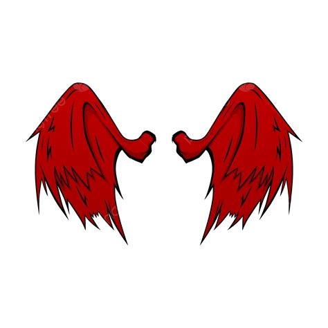 Devil Wing Clipart Vector Red Wings Devil Vector Illustration Wings