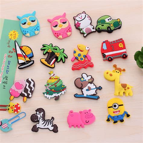 Cartoon Fridge Magnets For Kids Small Size Silicon Gel Magnetic Fridge