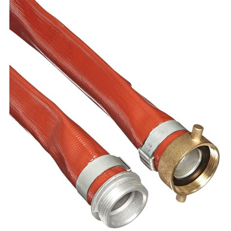 Unisource 250 Red Pvc Discharge Hose Assembly 1 12 Mpt X Npsm Female