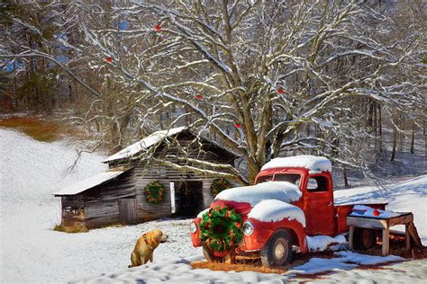A Nostalgic Christmas Eve Painting Photograph By Debra And Dave