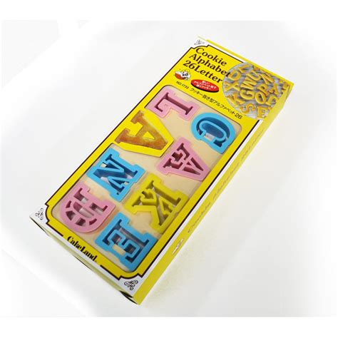 クッキー型 抜き型 アルファベット 数字 36個セット プラスチック製 タイガークラウン クッキー抜型 クッキーカッター 製菓グッズ 抜型 買い物