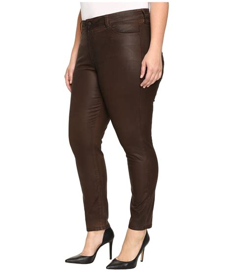 Nydj Plus Size Plus Size Alina Legging Jeans In Faux Leather Coating In