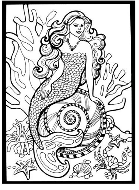 Mermaid Coloring Page Clip Art Pinterest