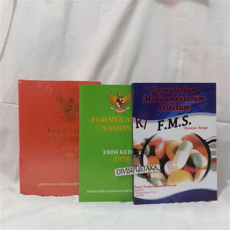Jual Paket 3 Buku Farmakope Indonesia Edisi 3 Fornas Fms Shopee
