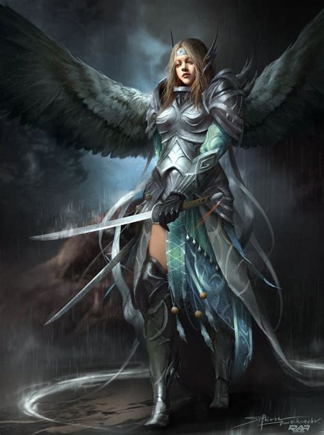 The Mystic World Of Terallynn Angel Artwork Angel Warrior Angel Art