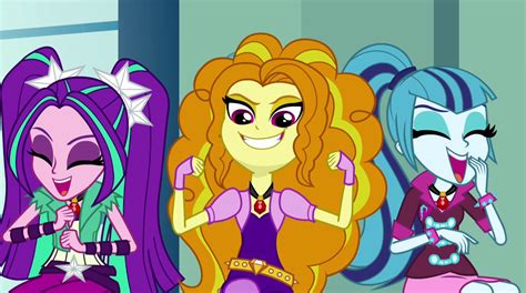 Image Dazzlings Laughing Eg2png My Little Pony Equestria Girls