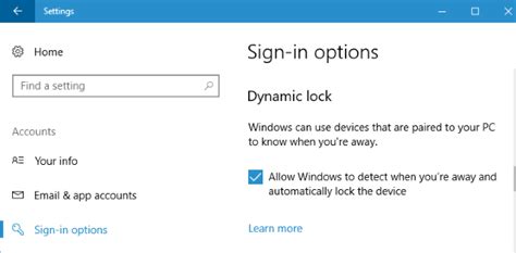 Use Dynamic Lock In Windows 10 How To Use Dynamic Lock In Windows 10