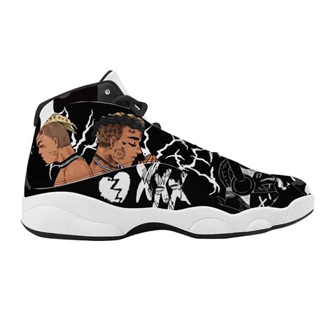 Shop Xxxtentacion Custom Basketball Sneaker White Noxfan