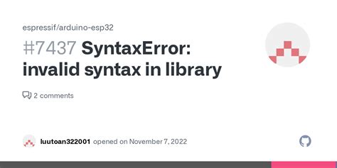 Syntaxerror Invalid Syntax In Library Issue Espressif Hot Sex Picture