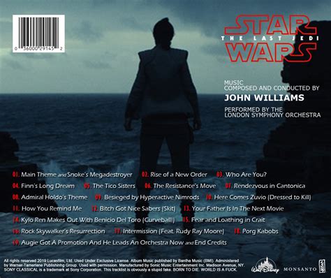 The Last Jedi Official Soundtrack List Fandom