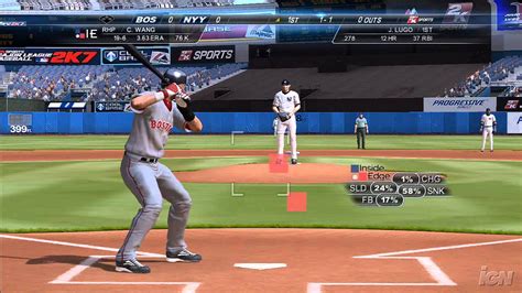 Major League Baseball 2k7 Playstation 3 Gameplay Red Sox Youtube