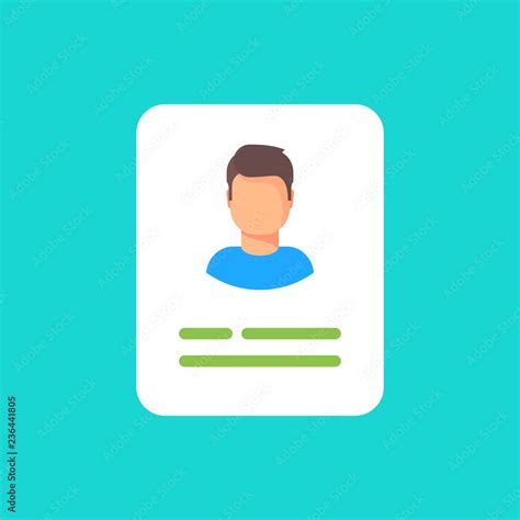 Personal Info Data User Or Profile Card Details Symbol My Account